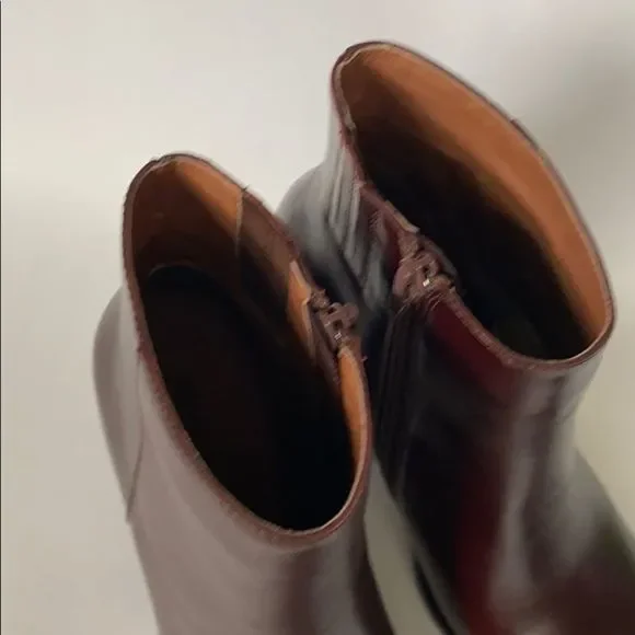 NEW Jeffrey Campbell Flynn Burgundy Boots Size 6 - Picture 11 of 15